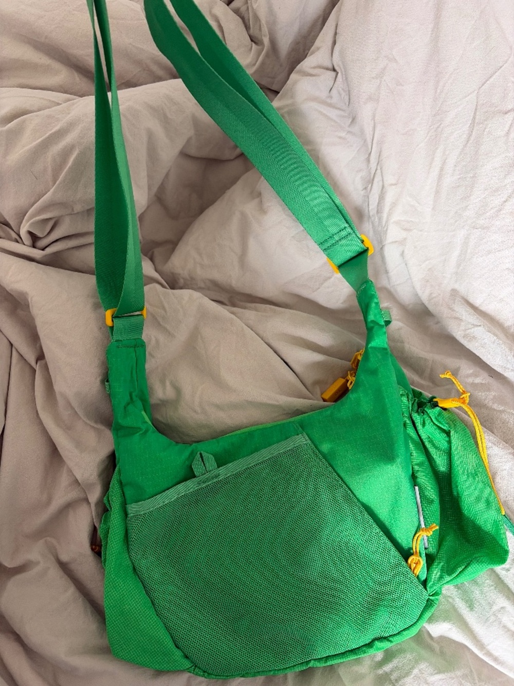 Baboon to the Moon Crescent Crossbody Bag